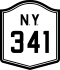 New York State Route 341 marker