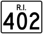 Route 402 marker