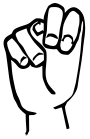 Sign language N.svg