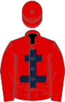 Red, Dark Blue Cross of Lorraine