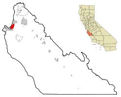 Location in Monterey County and the state of California