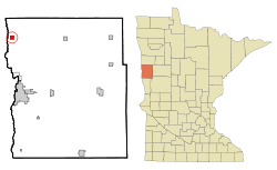 Location of Georgetown, Minnesota