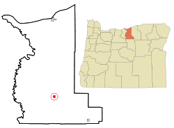 Location in Oregon