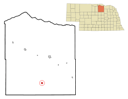 Location of Chambers, Nebraska