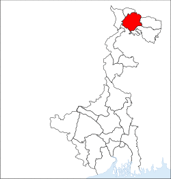 Location of Jalpaiguri district in West Bengal