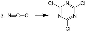 Cyanurchloride Synthesis V.1.svg