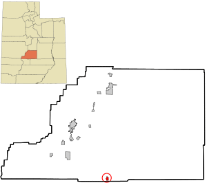 Location in Sevier County and the state of Utah.