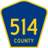 County Route 514 marker