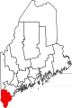 State map highlighting York County