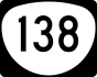 Oregon Route 138 marker