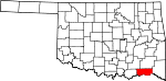 State map highlighting Choctaw County