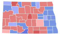 North Dakota Senate Election Results by County, 1974.svg