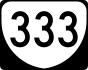 State Route 333 marker