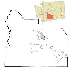 Location of Harrah, Washington