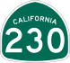 California State Route 230 shield