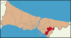 Location of Pendik in Istanbul