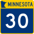 Trunk Highway 30 marker