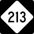North Carolina Highway 213 marker