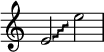  { \override Score.TimeSignature #'stencil = ##f \relative c' { \override Glissando.style = #'trill e2\glissando e' } } 