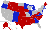 Class 2 US Senators by State & Party