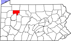 Map of Forest County, Pennsylvania