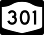 New York State Route 301 marker