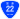 Japanese National Route Sign 0022.svg