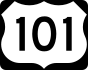 U.S. Route 101 marker