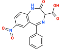Nitrazepate structure II.svg