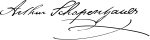 Arthur Schopenhauer Signature.svg
