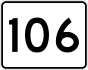 Route 106 marker