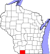 State map highlighting Lafayette County