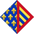 Coat of Arms of Jeanne of Bourgogne (1293-1349).svg