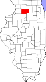 Lee County's location in Illinois