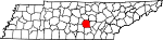 State map highlighting Warren County