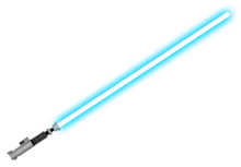 Lightsaber with blue beam