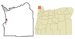 Location in Oregon