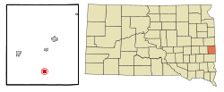 Location in Moody County and the state of South Dakota