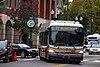 MBTA route 77 bus on Mount Auburn Street, October 2019.jpg