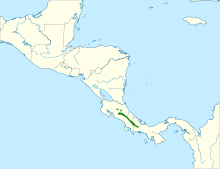 Pezopetes capitalis map.svg