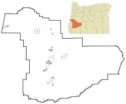Location in Oregon
