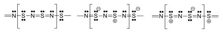 Polythiazyl resonance structures