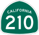 State Route 210 marker