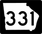 State Route 331 marker