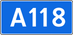 Federal Highway A118 shield}}