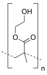 Polyhydroxyethylmethacrylate structural.svg