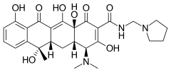 Skeletal formula of rolitetracycline
