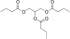 Skeletal formula of butyrin