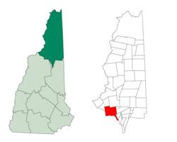 Location in Coos County, New Hampshire