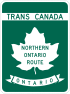 Trans-Canada Highway Northern Ontario Route shield